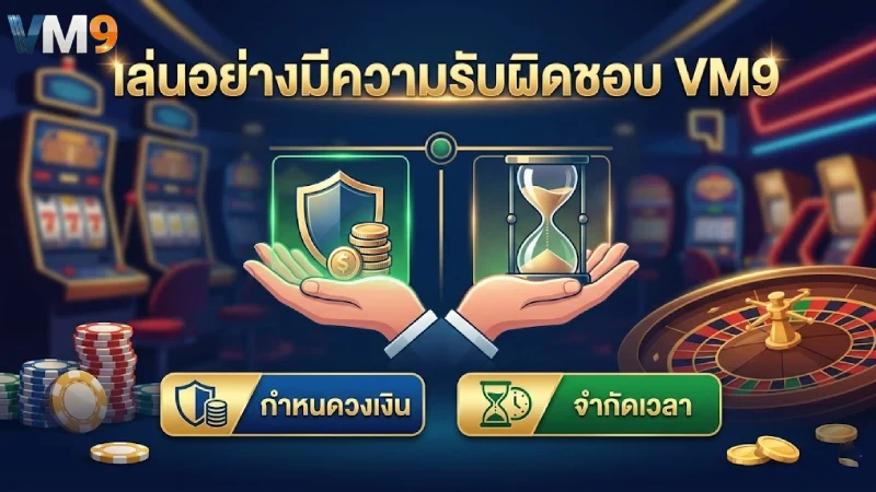 เล่นอย่างมีความรับผิดชอบ VM9 เดิมพันปลอดภัย สนุกอย่างยั่งยืน